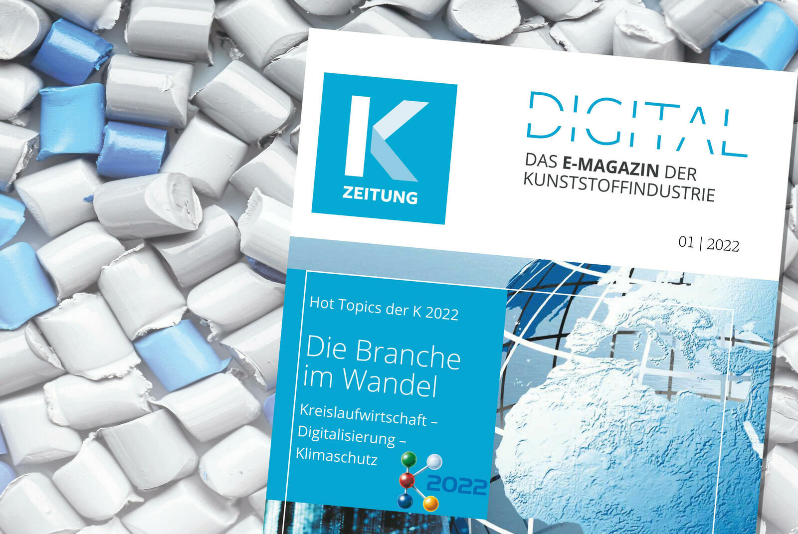 Das E-Magazin der K-ZEITUNG im Vorfeld der K 2022 greift die Hot Topics Kreislaufwirtschaft, Digitialiserung und Klimaschutz auf.