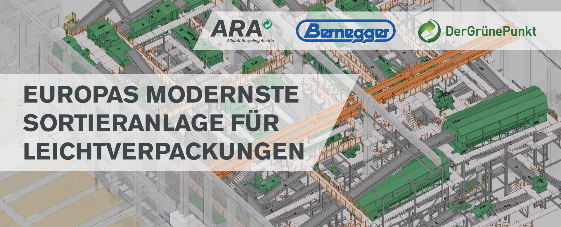 Mit der Kapazität von 100.000 t pro Jahr kann die neue Sortieranlage 50 % der Leichtverpackungen von Österreich sortieren.