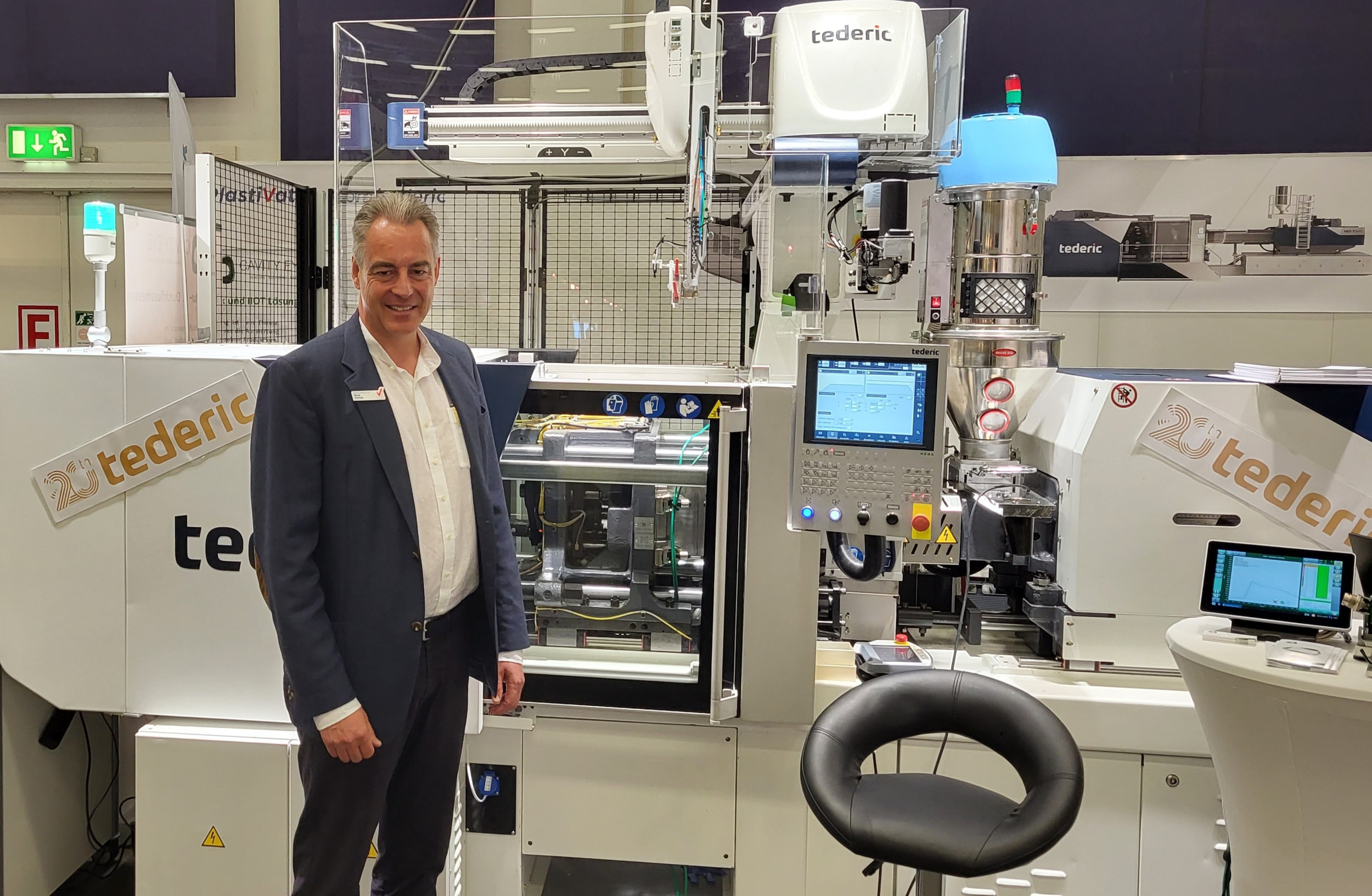Bengt Schmidt, CEO und Gründer von Plastivation Machinery, ist mit dem Verlauf der Kuteno zufrieden. 
