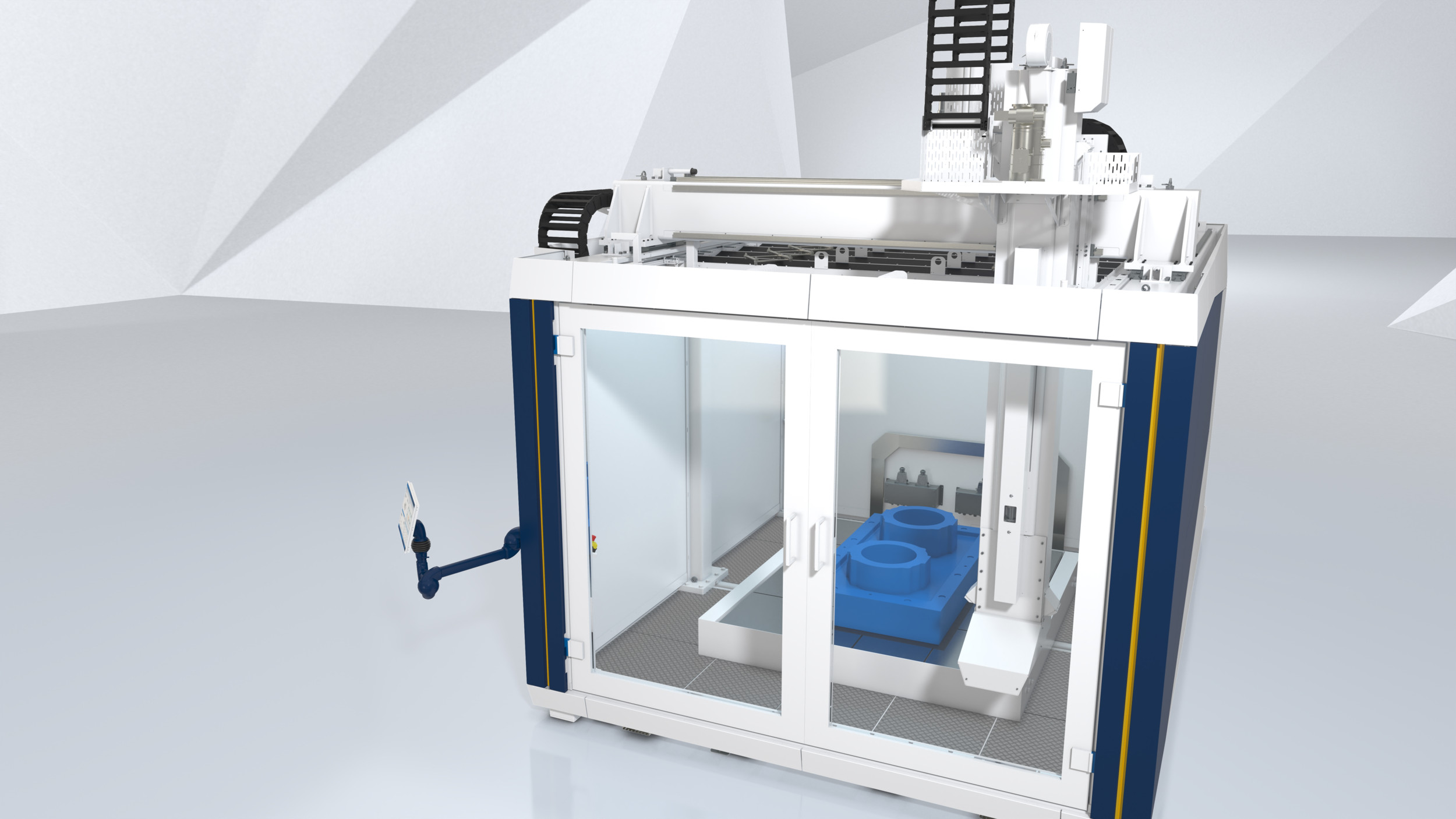 Verkaufsstart erfolgt: Der Großformant-3D-Drucker Powerprint von Krauss Maffei arbeitet mit Granulat und kann bis zu 2 m x 2,5 m x 2 m  3D-drucken.