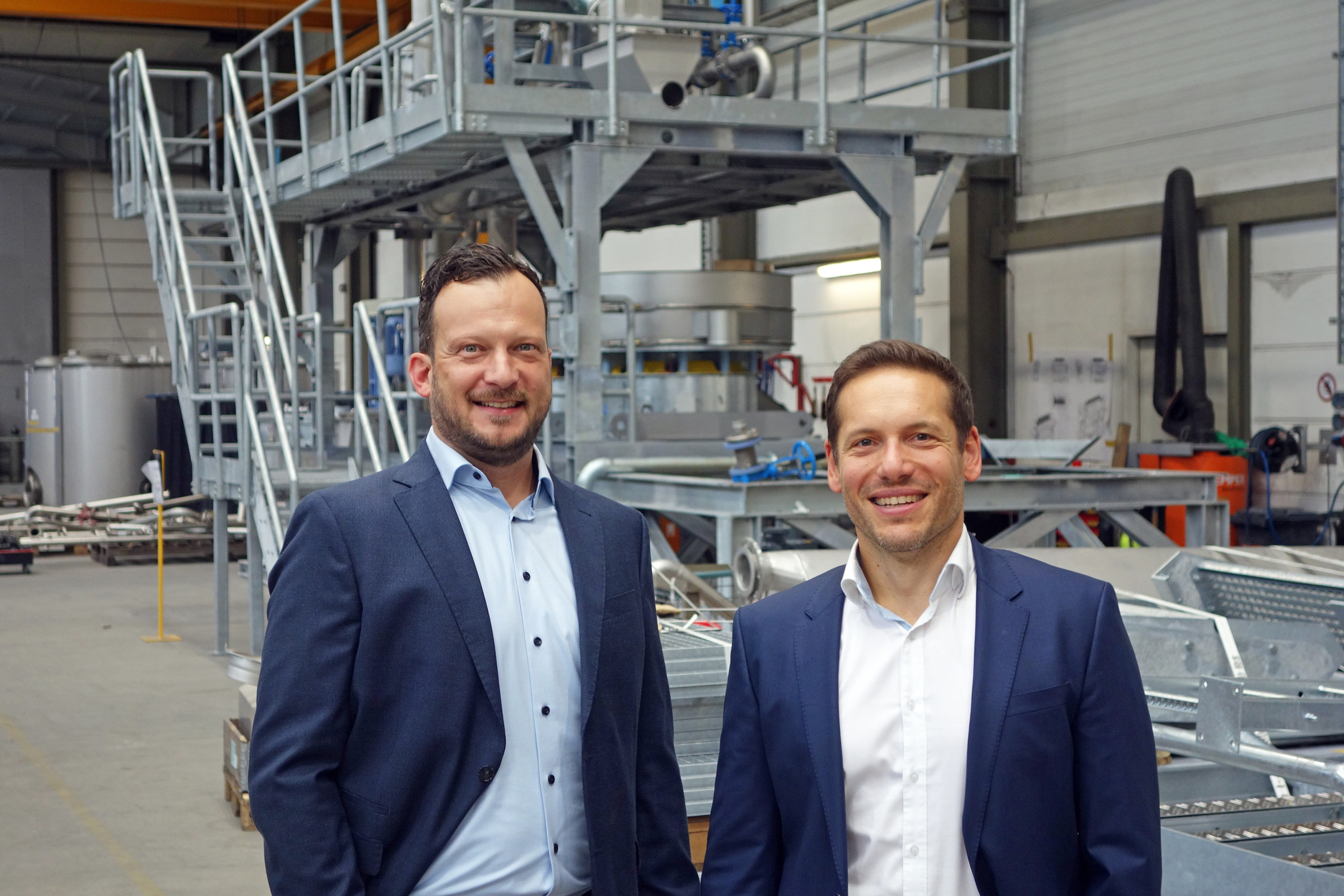 Die neue Geschäftsführung von Herbold Meckesheim: Managing Director Christian Raiser (l) und Massimo Serapioni, General Manager der Business Unit Recycling.