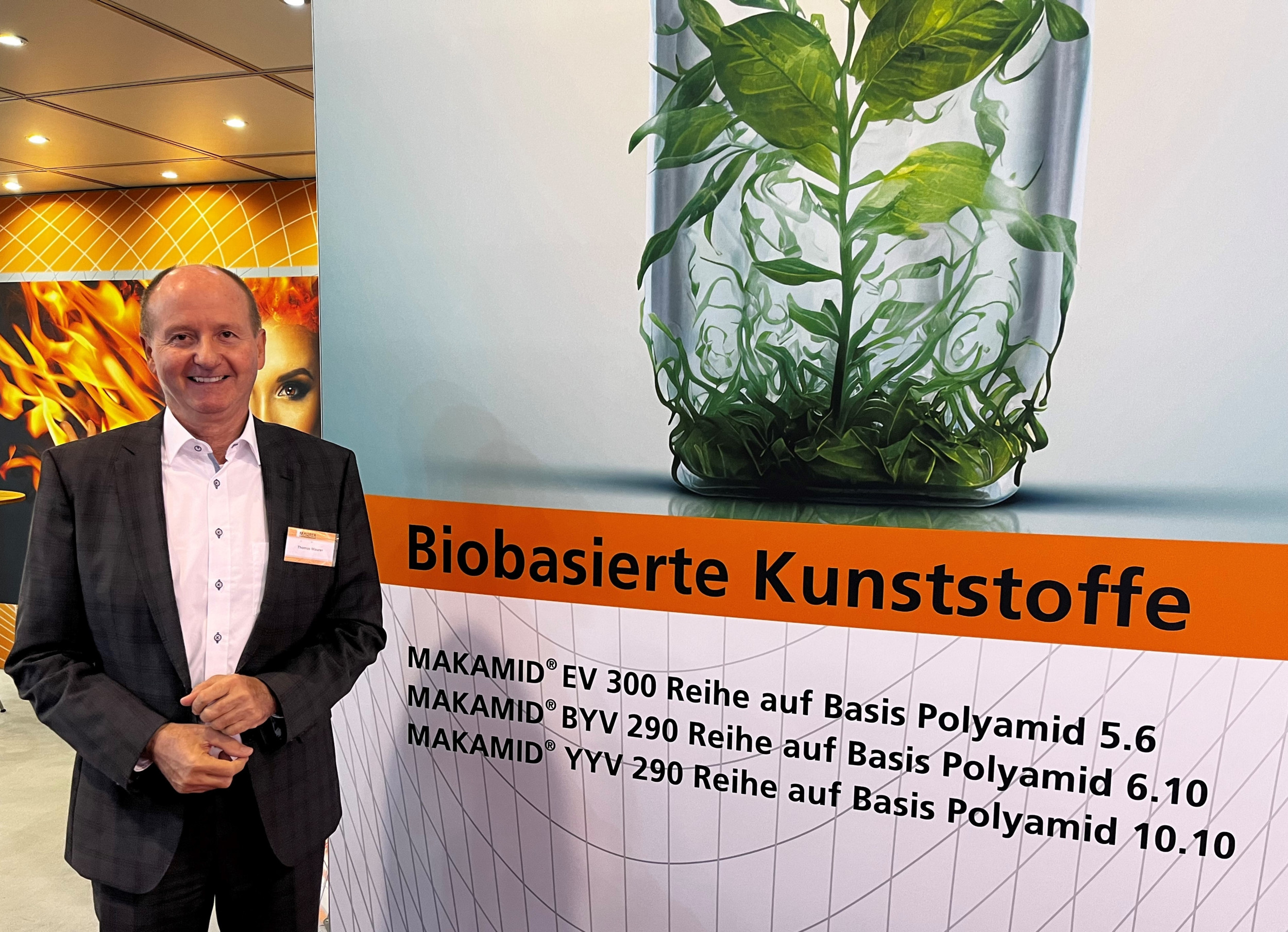 Thomas Maurer, Geschäftsführer von Maurer Kunststofftechnik, war bei der Entwicklung seiner neuen Biokunststoffe wichtig, dass sie nicht in Konkurrenz zur Lebensmittelproduktion stehen und dass sie eine echte Alternative für PA 6.6 und PA 12 sind.